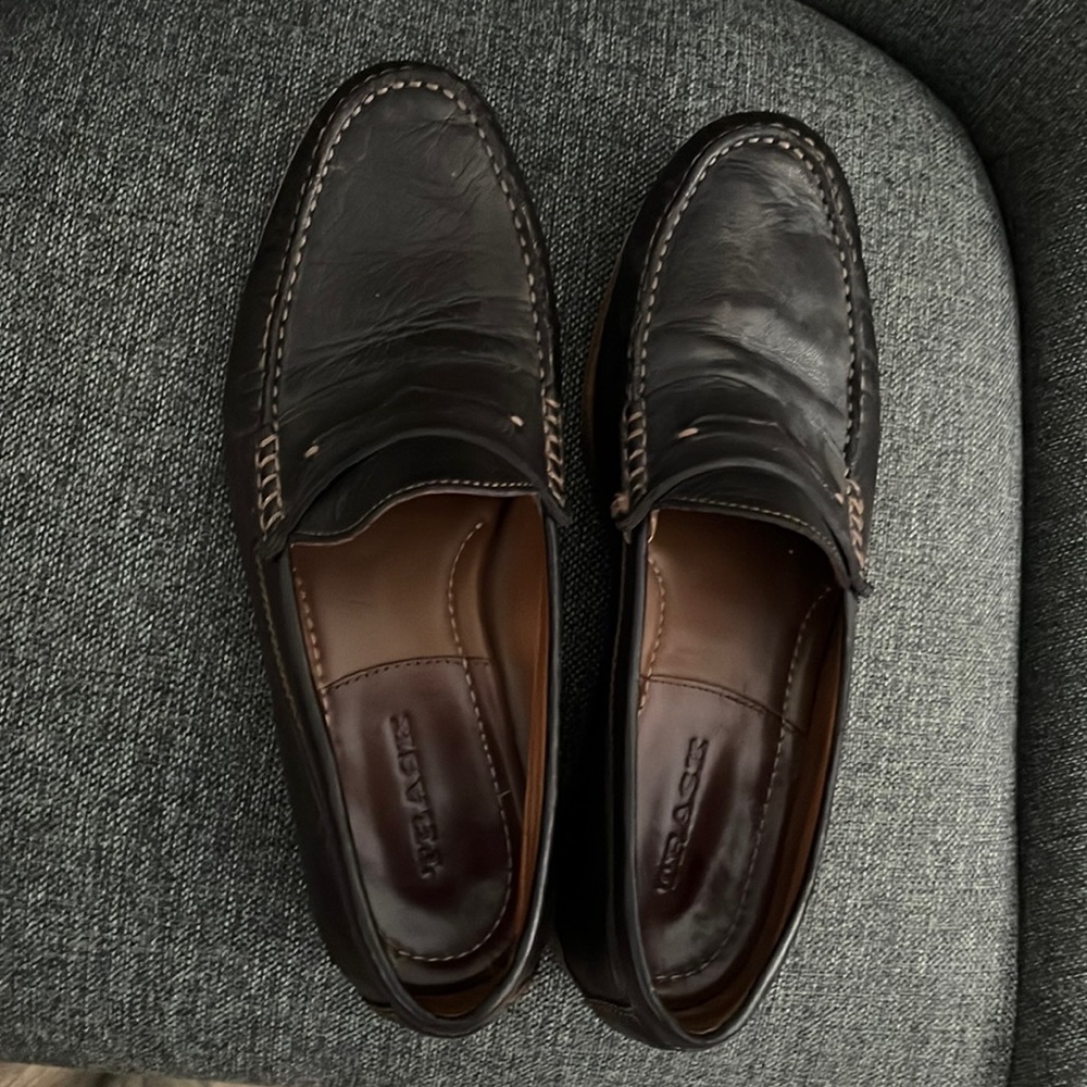 Trask Sadler Dress Shoes - Size 11 - Brown